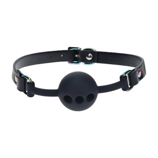Venice Collection - Silicone Ball Gag - Black SHOTS