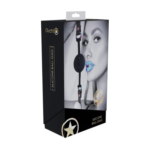 Venice Collection - Silicone Ball Gag - Black SHOTS Venice Collection - Silicone Ball Gag - Black SHOTS