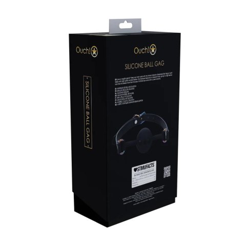 Venice Collection - Silicone Ball Gag - Black SHOTS Venice Collection - Silicone Ball Gag - Black SHOTS