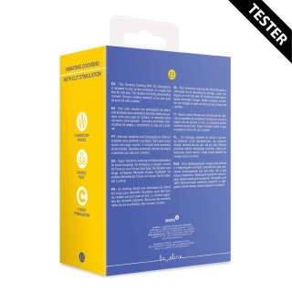Vibrating Cockring with Clit Stimulation - Tamiya Blue SHOTS
