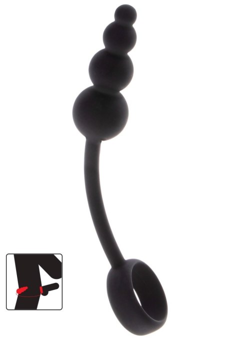 Anal Snake Plug & Penis Ring Black ToyJoy Anal Snake Plug & Penis Ring Black ToyJoy