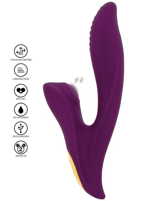 Athena Tapping Sensation Vibe Purple ToyJoy Designer Edition Athena Tapping Sensation Vibe Purple ToyJoy Designer Edition