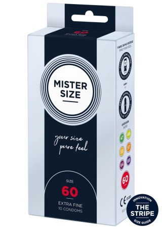 MISTER SIZE 60mm Condoms 10pcs Natural MISTER SIZE