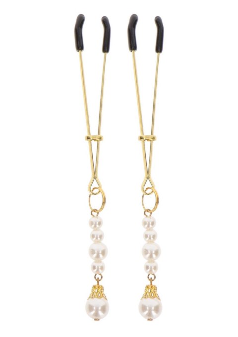 Tweezers With Pearls Gold Taboom Tweezers With Pearls Gold Taboom