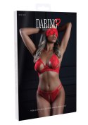 3PC Bra, Panty and Blindfold Red SCALA 3PC Bra, Panty and Blindfold Red SCALA