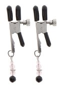Adjustable Clamps With Beads Silver SCALA Adjustable Clamps With Beads Silver SCALA