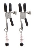 Adjustable Clamps With Beads Silver SCALA Adjustable Clamps With Beads Silver SCALA