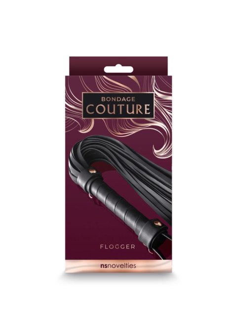 Bondage Couture Flogger Black SCALA Bondage Couture Flogger Black SCALA