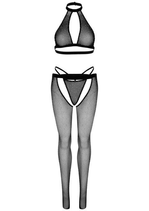 Fishnet top, g-string & tights Black SCALA Fishnet top, g-string & tights Black SCALA