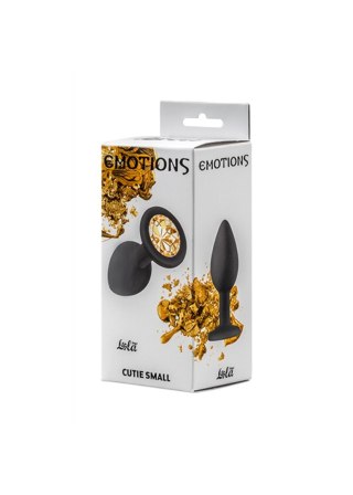 Plug-Anal Plug Emotions Cutie Small Black golden crystall Intimate Distribution
