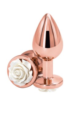 Rose Buttplug Medium White SCALA