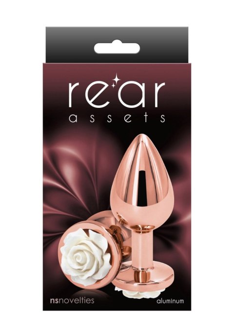 Rose Buttplug Medium White SCALA Rose Buttplug Medium White SCALA