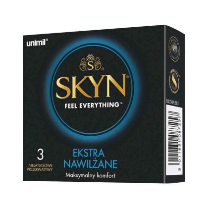 SKYN Elite Extra Lube - ultracienkie prezerwatywy bez lateksu, 3 szt.