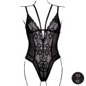 Wireless Lace Bodysuit with Adjustable Sliders - One Size - Black SHOTS Wireless Lace Bodysuit with Adjustable Sliders - One Size - Black SHOTS