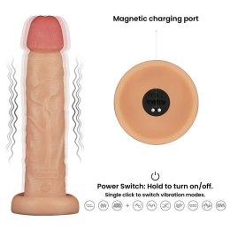 10'' Vibrating Power Basics Cock LoveToy - Boys of Toys Sp. z o.o. (dystrybutor)