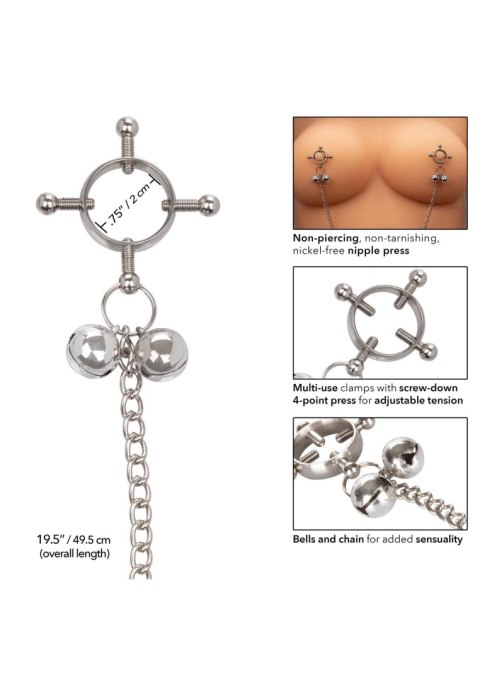 4-Point Nipple Press W Bells Metal SCALA 4-Point Nipple Press W Bells Metal SCALA