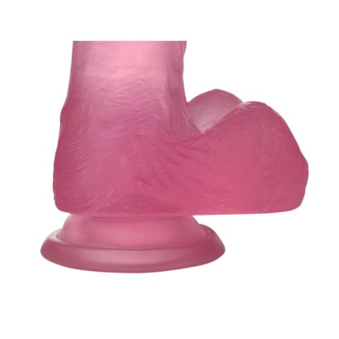 6"" Jelly Studs Crystal Dildo Small Pink LoveToy - Boys of Toys Sp. z o.o. (dystrybutor)