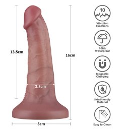 6'' Vibrating Dual Density Power Cock LoveToy - Boys of Toys Sp. z o.o. (dystrybutor)
