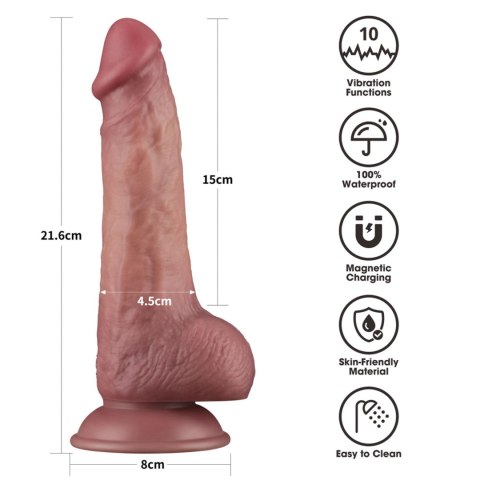 8.5'' Vibrating Dual Density Power Cock LoveToy - Boys of Toys Sp. z o.o. (dystrybutor) 8.5'' Vibrating Dual Density Power Cock LoveToy - Boys of Toys Sp. z o.o. (dystrybutor)