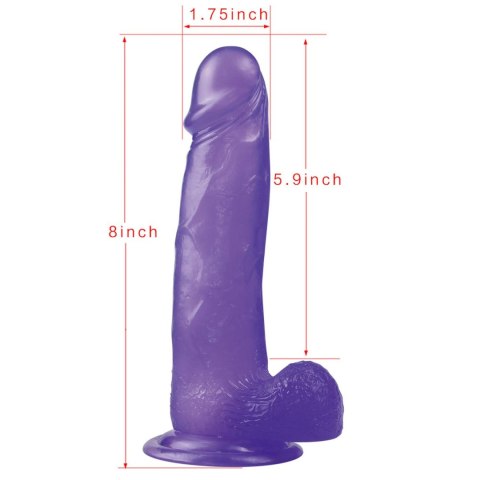8"" Jelly Studs Crystal Dildo Large Purple LoveToy - Boys of Toys Sp. z o.o. (dystrybutor) 8"" Jelly Studs Crystal Dildo Large Purple LoveToy - Boys of Toys Sp. z o.o. (dystrybutor)
