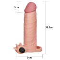 Add 2"" Pleasure X Tender Vibrating Penis Sleeve Flesh LoveToy - Boys of Toys Sp. z o.o. (dystrybutor)
