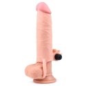 Add 2"" Pleasure X Tender Vibrating Penis Sleeve Flesh LoveToy - Boys of Toys Sp. z o.o. (dystrybutor)