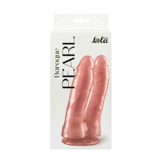 Double pearlescent dildo Baroque Pearl Pink Intimate Distribution