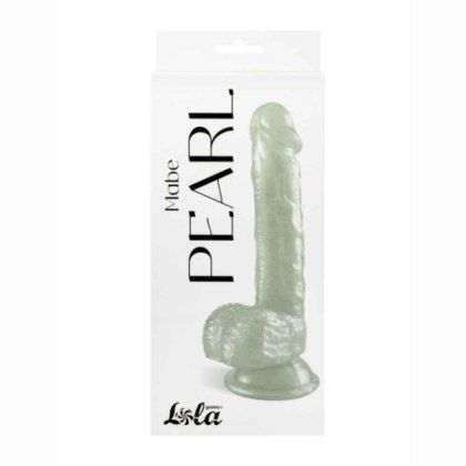 Lola Toys Mabe Pearl - perłowe realistyczne dildo, białe, 20,5 cm