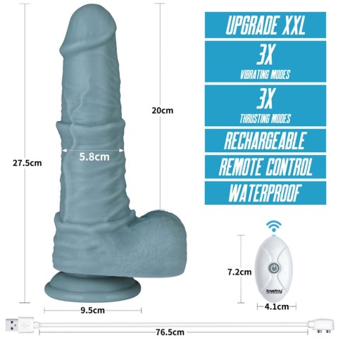 11'' Rechargeable Thrusting and Vibrating Silicone Dildo with Remote LoveToy - Boys of Toys Sp. z o.o. (dystrybutor) 11'' Rechargeable Thrusting and Vibrating Silicone Dildo with Remote LoveToy - Boys of Toys Sp. z o.o. (dystrybutor)