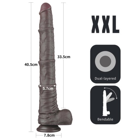 16'' Dual Layered Bendable Silicone Cock XXL(Black) LoveToy - Boys of Toys Sp. z o.o. (dystrybutor) 16'' Dual Layered Bendable Silicone Cock XXL(Black) LoveToy - Boys of Toys Sp. z o.o. (dystrybutor)