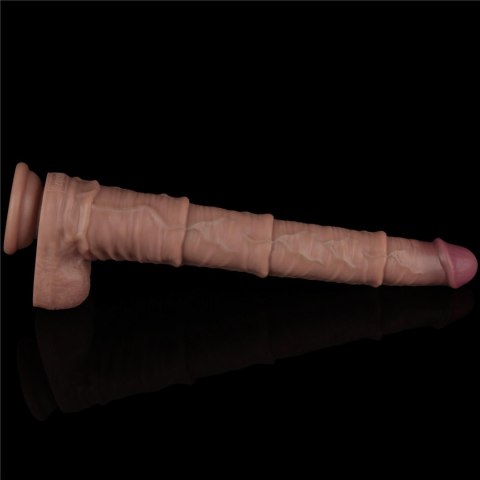 16'' Dual Layered Bendable Silicone Cock XXL(Flesh) LoveToy