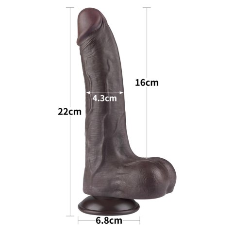 8.5'' Sliding Skin Dual Layer Dong Black LoveToy - Boys of Toys Sp. z o.o. (dystrybutor) 8.5'' Sliding Skin Dual Layer Dong Black LoveToy - Boys of Toys Sp. z o.o. (dystrybutor)