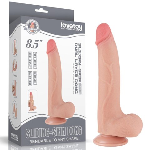 8.5'' Sliding Skin Dual Layer Dong Flesh LoveToy - Boys of Toys Sp. z o.o. (dystrybutor) 8.5'' Sliding Skin Dual Layer Dong Flesh LoveToy - Boys of Toys Sp. z o.o. (dystrybutor)