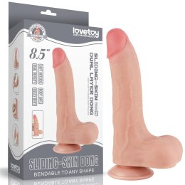 8.5'' Sliding Skin Dual Layer Dong Flesh LoveToy - Boys of Toys Sp. z o.o. (dystrybutor)