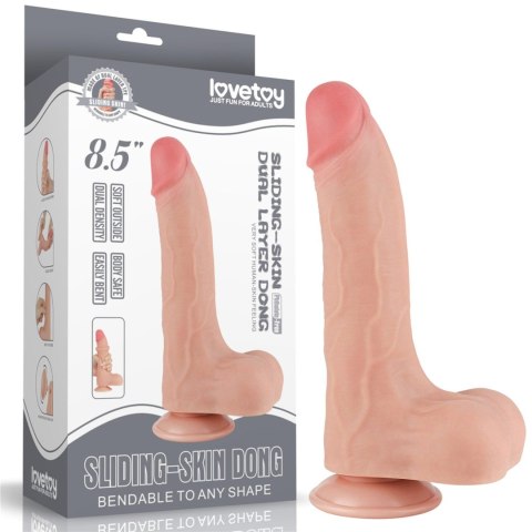 8.5'' Sliding Skin Dual Layer Dong Flesh LoveToy - Boys of Toys Sp. z o.o. (dystrybutor) 8.5'' Sliding Skin Dual Layer Dong Flesh LoveToy - Boys of Toys Sp. z o.o. (dystrybutor)