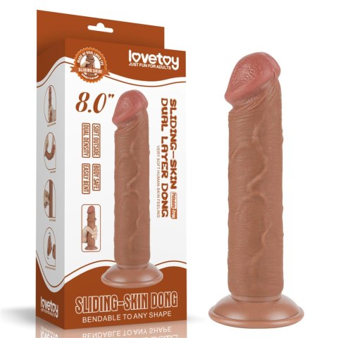 8'' Sliding Skin Dual Layer Dong Brown LoveToy - Boys of Toys Sp. z o.o. (dystrybutor) 8'' Sliding Skin Dual Layer Dong Brown LoveToy - Boys of Toys Sp. z o.o. (dystrybutor)