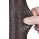 9'' Sliding Skin Dual Layer Dong Black LoveToy - Boys of Toys Sp. z o.o. (dystrybutor)