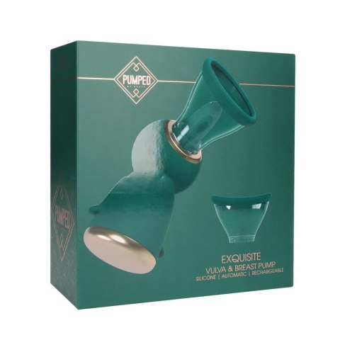 Exquisite - Rechargeable Vulva and Breast Pump - Forest Green SHOTS Exquisite - Rechargeable Vulva and Breast Pump - Forest Green SHOTS