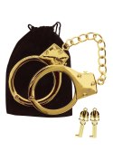 Gold Plated BDSM Handcuffs Gold SCALA Gold Plated BDSM Handcuffs Gold SCALA