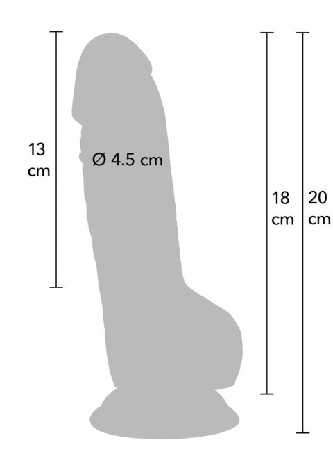Realistic Dildo PVC 18 cm SCALA Realistic Dildo PVC 18 cm SCALA