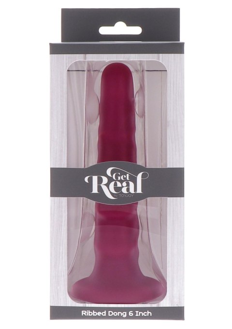 Ribbed Dong 6 Inch Red SCALA Ribbed Dong 6 Inch Red SCALA
