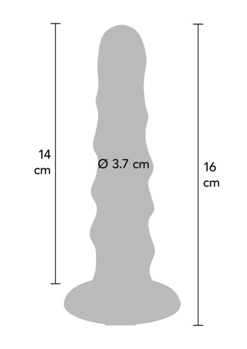 Ribbed Dong 6 Inch Red SCALA Ribbed Dong 6 Inch Red SCALA