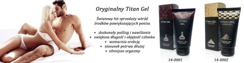 Żel/sprej-Titan GEL GOLD 50ml.( ORGINAL ) Hendel - Boys of Toys Sp. z o.o. (dystrybutor) Żel/sprej-Titan GEL GOLD 50ml.( ORGINAL ) Hendel - Boys of Toys Sp. z o.o. (dystrybutor)