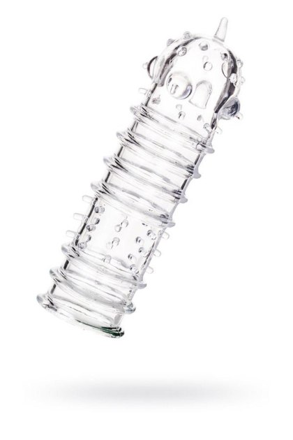 A-Toys Tark - przezroczysta nakładka na penisa z TPR, 15,3 cm