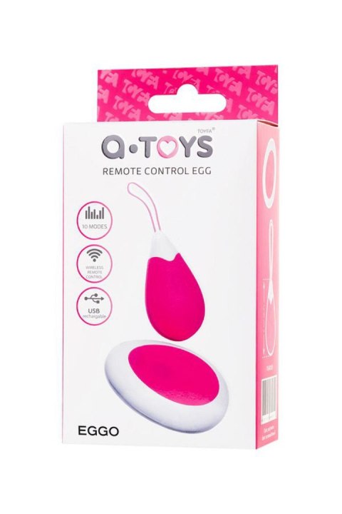 A-TOYS, Vibrating egg with remote control, silicone, pink and white, 12 cm TOYFA - Boys of Toys Sp. z o.o. (dystrybutor) A-TOYS, Vibrating egg with remote control, silicone, pink and white, 12 cm TOYFA - Boys of Toys Sp. z o.o. (dystrybutor)