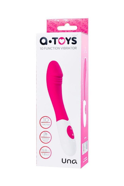 A-TOYS, Vibrator Una, Silicone, Pink, 19.8 cm TOYFA - Boys of Toys Sp. z o.o. (dystrybutor) A-TOYS, Vibrator Una, Silicone, Pink, 19.8 cm TOYFA - Boys of Toys Sp. z o.o. (dystrybutor)