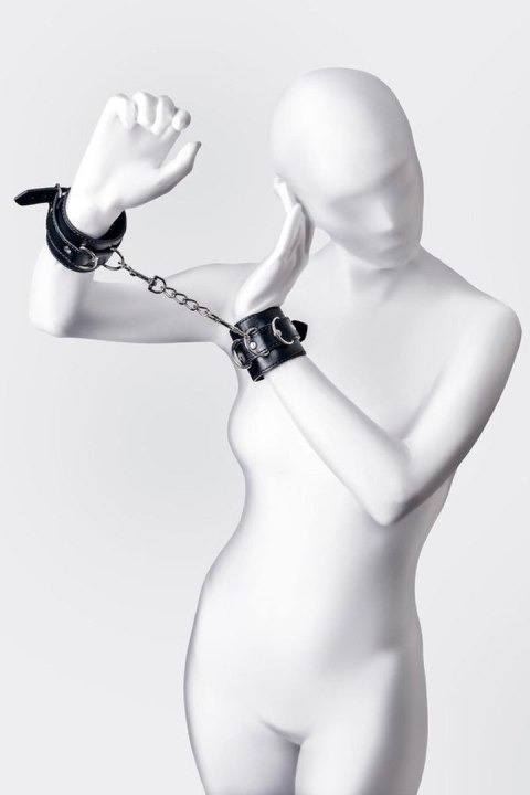 Anonymo handcuffs, PU leather, black TOYFA - Boys of Toys Sp. z o.o. (dystrybutor)