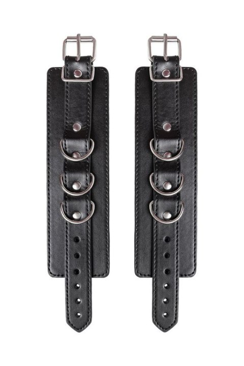 Anonymo handcuffs, PU leather, black TOYFA - Boys of Toys Sp. z o.o. (dystrybutor)