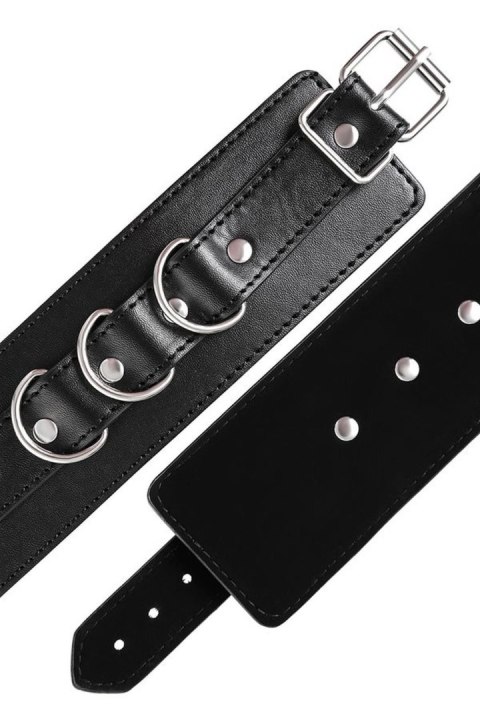 Anonymo handcuffs, PU leather, black TOYFA - Boys of Toys Sp. z o.o. (dystrybutor)
