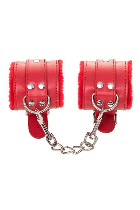 Anonymo handcuffs, PU leather, red, 27 cm TOYFA - Boys of Toys Sp. z o.o. (dystrybutor) Anonymo handcuffs, PU leather, red, 27 cm TOYFA - Boys of Toys Sp. z o.o. (dystrybutor)